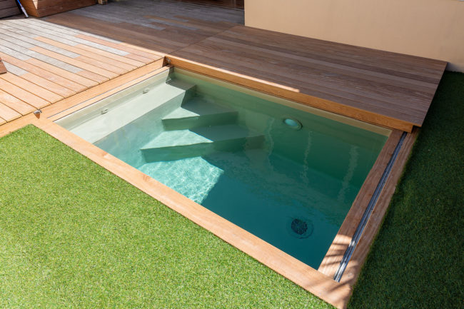 Terrasse mobile de piscine à Bordeaux - Bassins Atypiques - Camena