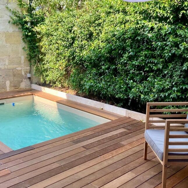 Construction d'une piscine citadine au Bouscat